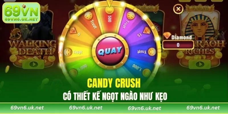 Candy Crush có thiết kế ngọt ngào như kẹo