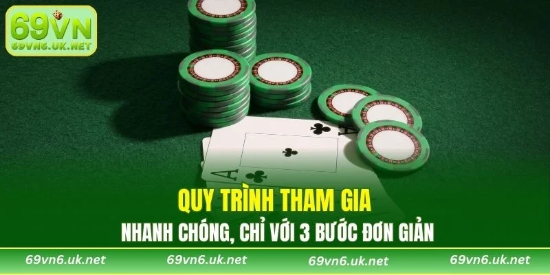 Quy trình tham gia nhanh chóng, chỉ với 3 bước đơn giản